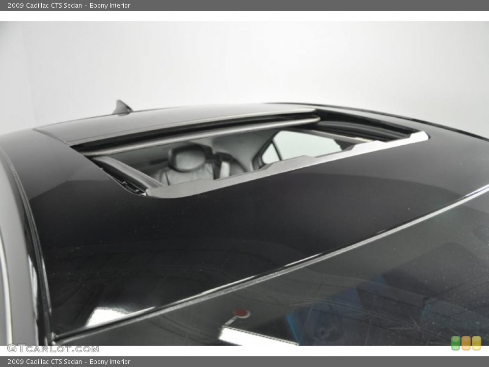 Ebony Interior Sunroof for the 2009 Cadillac CTS Sedan #38993701