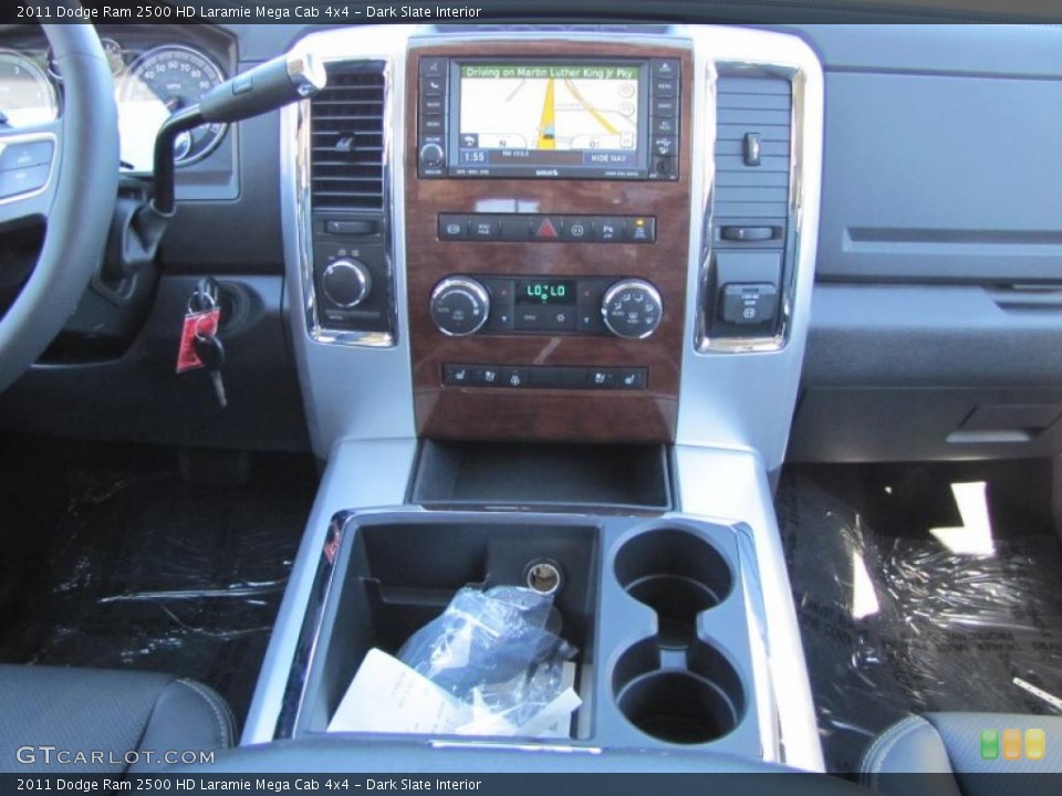 Dark Slate Interior Controls for the 2011 Dodge Ram 2500 HD Laramie Mega Cab 4x4 #38994077