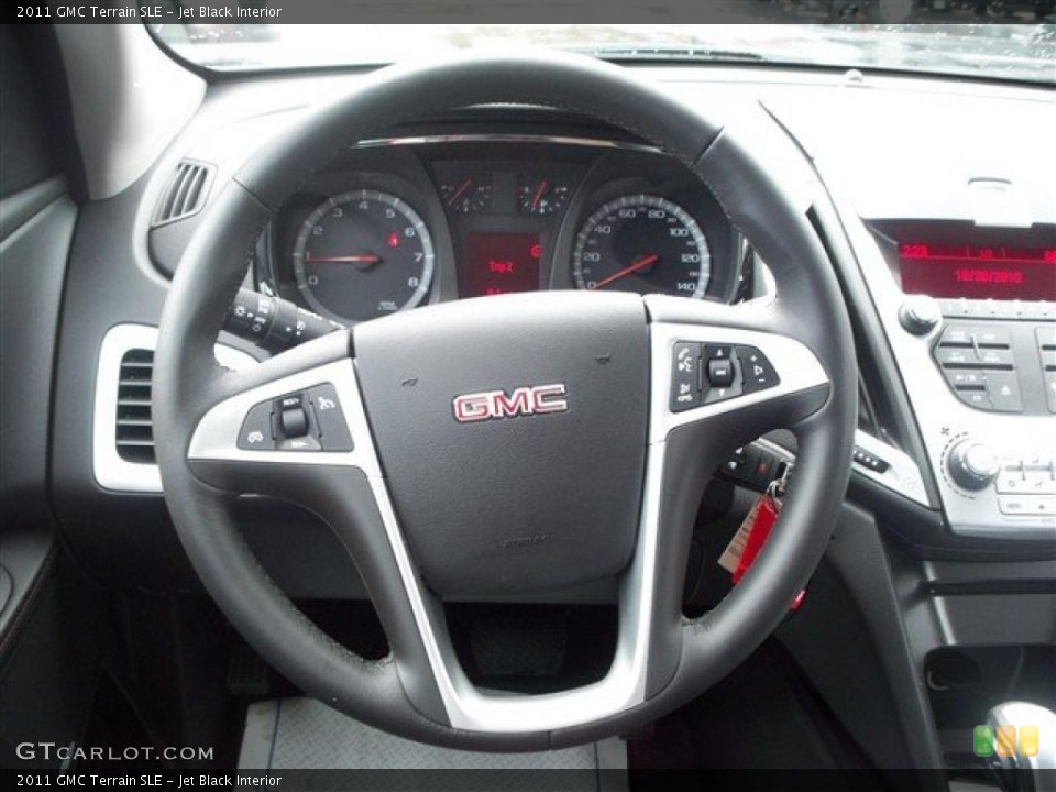 Jet Black Interior Steering Wheel for the 2011 GMC Terrain SLE #38994702