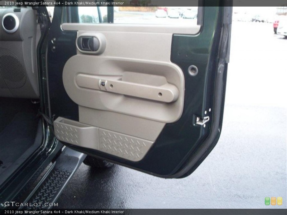 Dark Khaki/Medium Khaki Interior Door Panel for the 2010 Jeep Wrangler Sahara 4x4 #38995242
