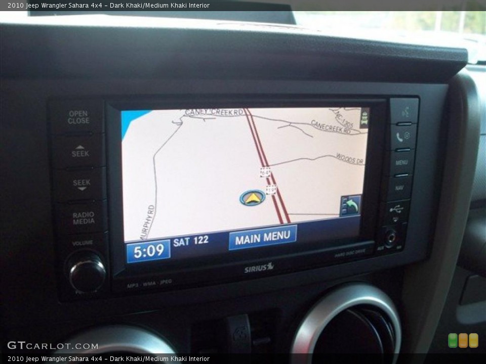Dark Khaki/Medium Khaki Interior Navigation for the 2010 Jeep Wrangler Sahara 4x4 #38995314