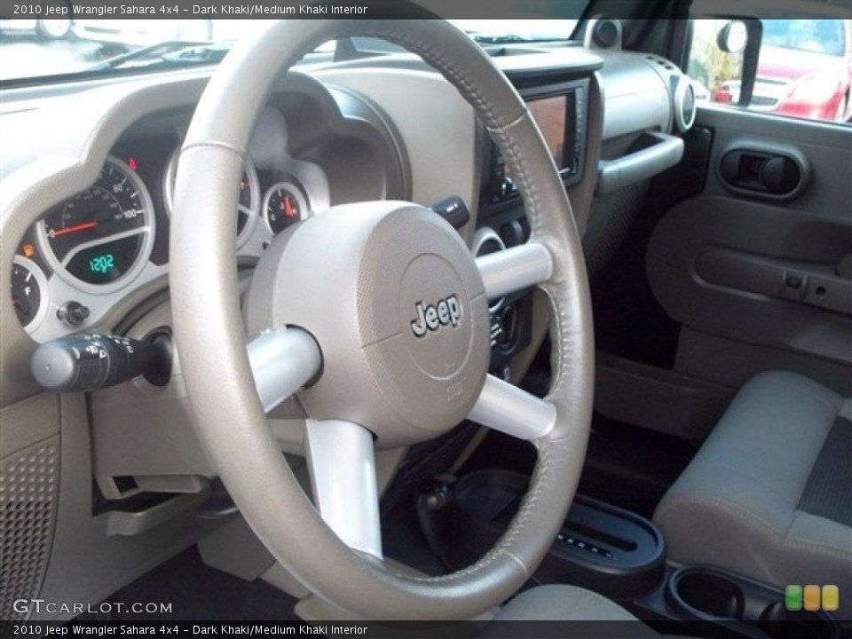 Dark Khaki/Medium Khaki Interior Steering Wheel for the 2010 Jeep Wrangler Sahara 4x4 #38995418