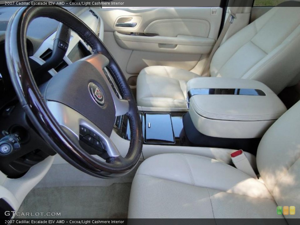 Cocoa/Light Cashmere Interior Photo for the 2007 Cadillac Escalade ESV AWD #38996486