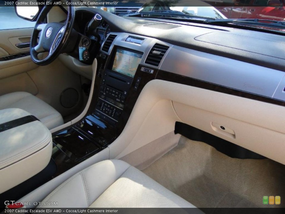 Cocoa/Light Cashmere Interior Dashboard for the 2007 Cadillac Escalade ESV AWD #38996598