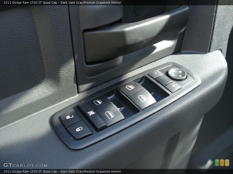Dark Slate Gray/Medium Graystone Interior Controls for the 2011 Dodge Ram 1500 ST Quad Cab #38996766