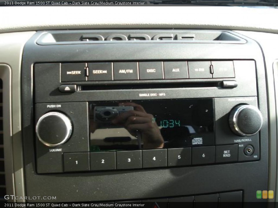 Dark Slate Gray/Medium Graystone Interior Controls for the 2011 Dodge Ram 1500 ST Quad Cab #38996770