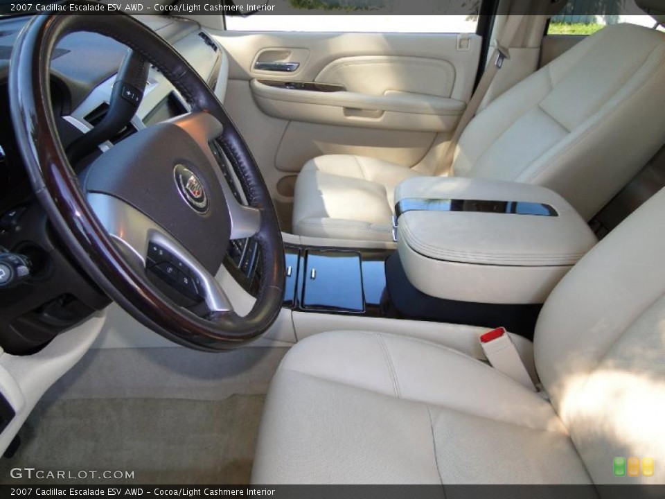 Cocoa/Light Cashmere Interior Photo for the 2007 Cadillac Escalade ESV AWD #38996846