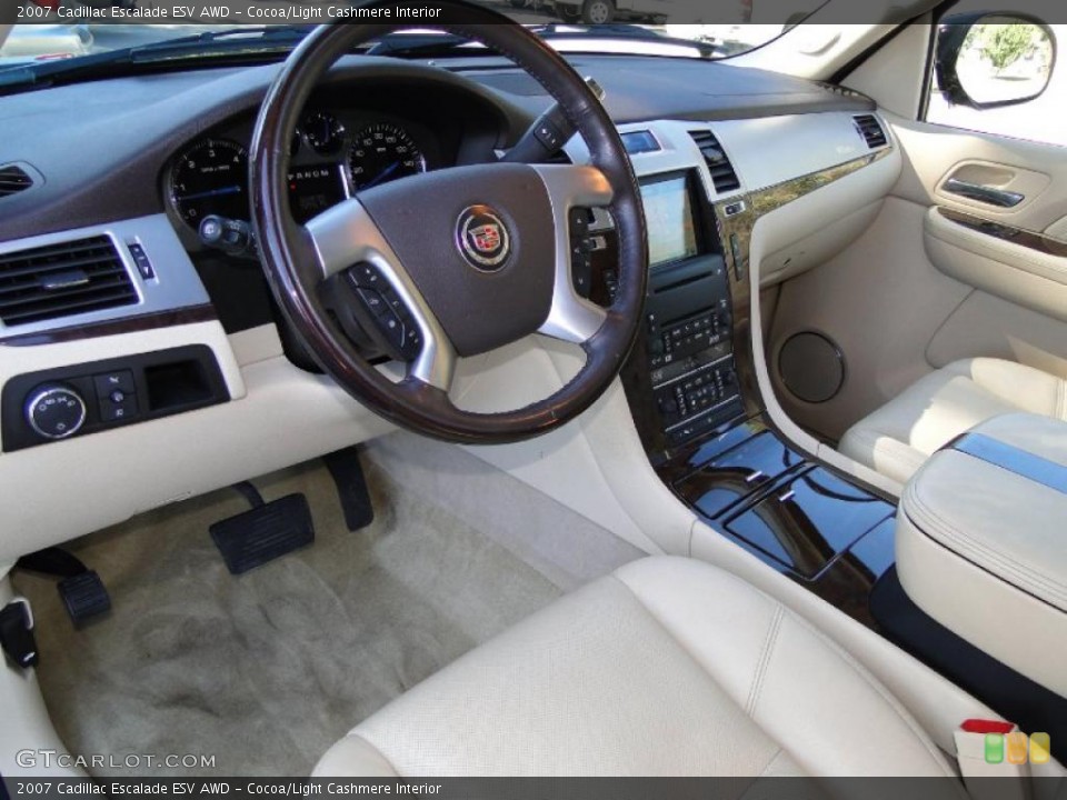 Cocoa/Light Cashmere Interior Prime Interior for the 2007 Cadillac Escalade ESV AWD #38996854