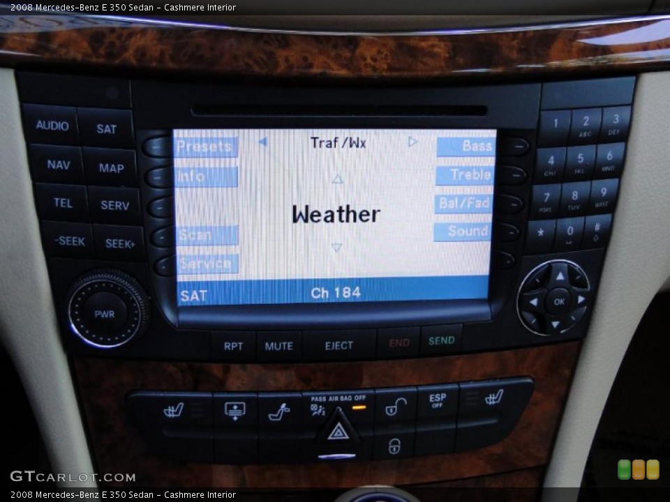 Cashmere Interior Navigation for the 2008 Mercedes-Benz E 350 Sedan #38997110