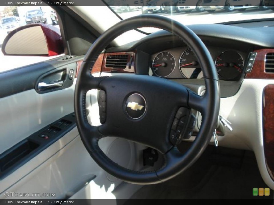Gray Interior Steering Wheel for the 2009 Chevrolet Impala LTZ #38998560