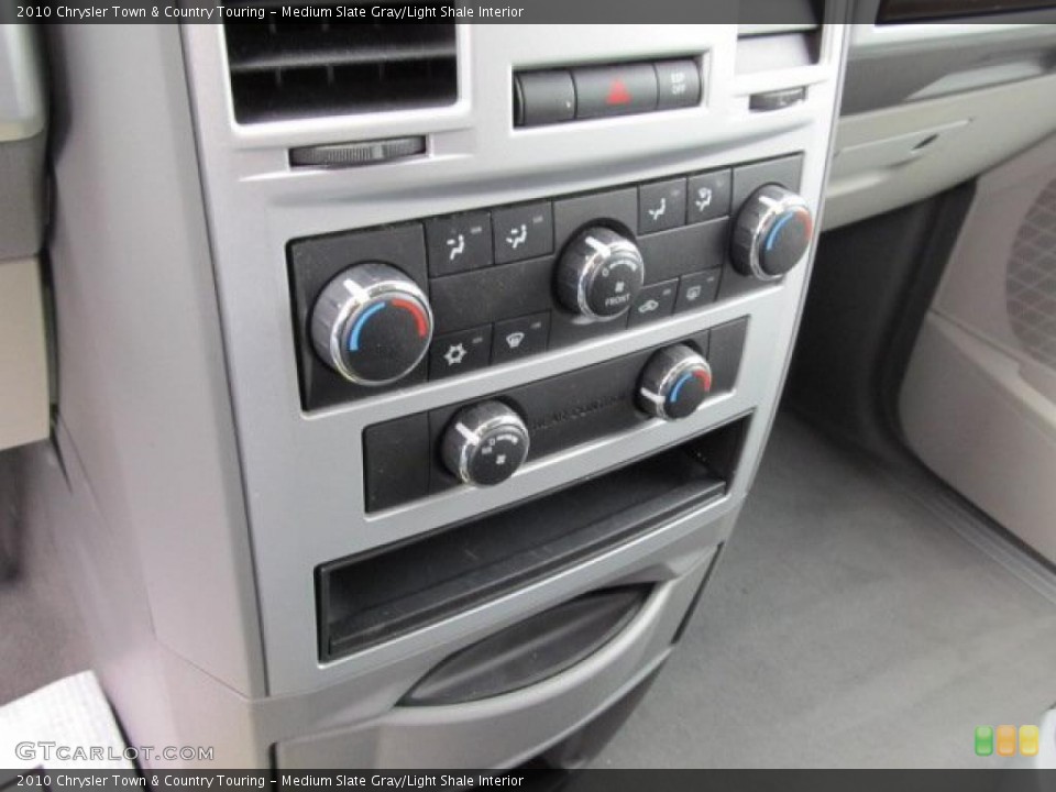 Medium Slate Gray/Light Shale Interior Controls for the 2010 Chrysler Town & Country Touring #38999514