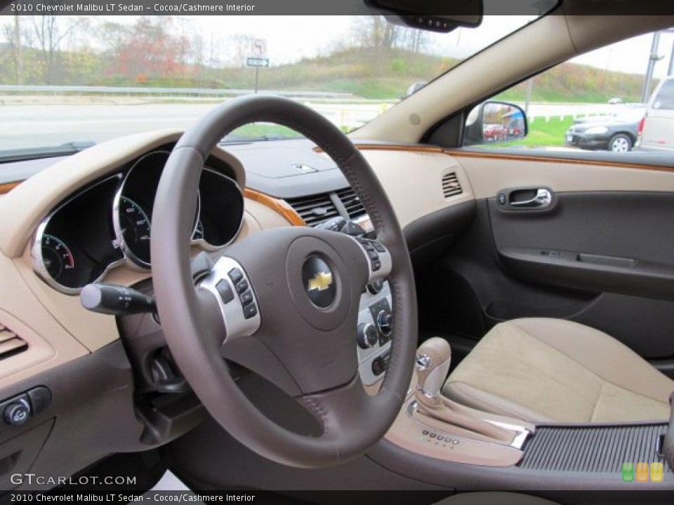 Cocoa/Cashmere Interior Steering Wheel for the 2010 Chevrolet Malibu LT Sedan #39000382