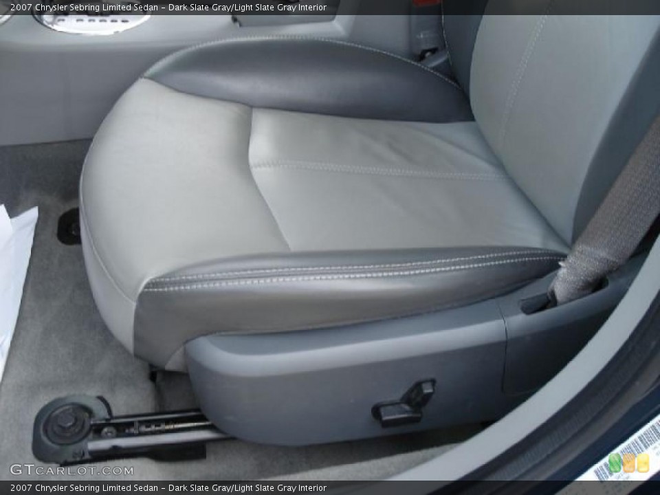 Dark Slate Gray/Light Slate Gray Interior Photo for the 2007 Chrysler Sebring Limited Sedan #39001118