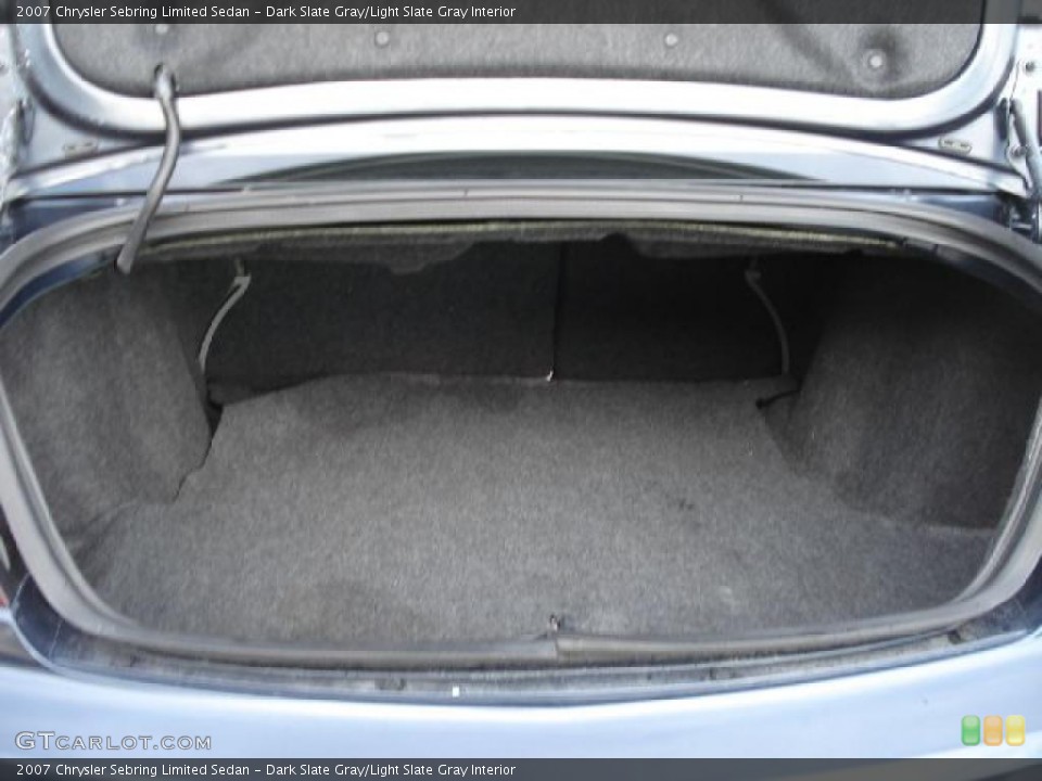Dark Slate Gray/Light Slate Gray Interior Trunk for the 2007 Chrysler Sebring Limited Sedan #39001138
