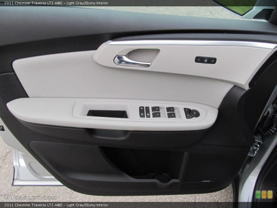 Light Gray/Ebony Interior Door Panel for the 2011 Chevrolet Traverse LTZ AWD #39001358