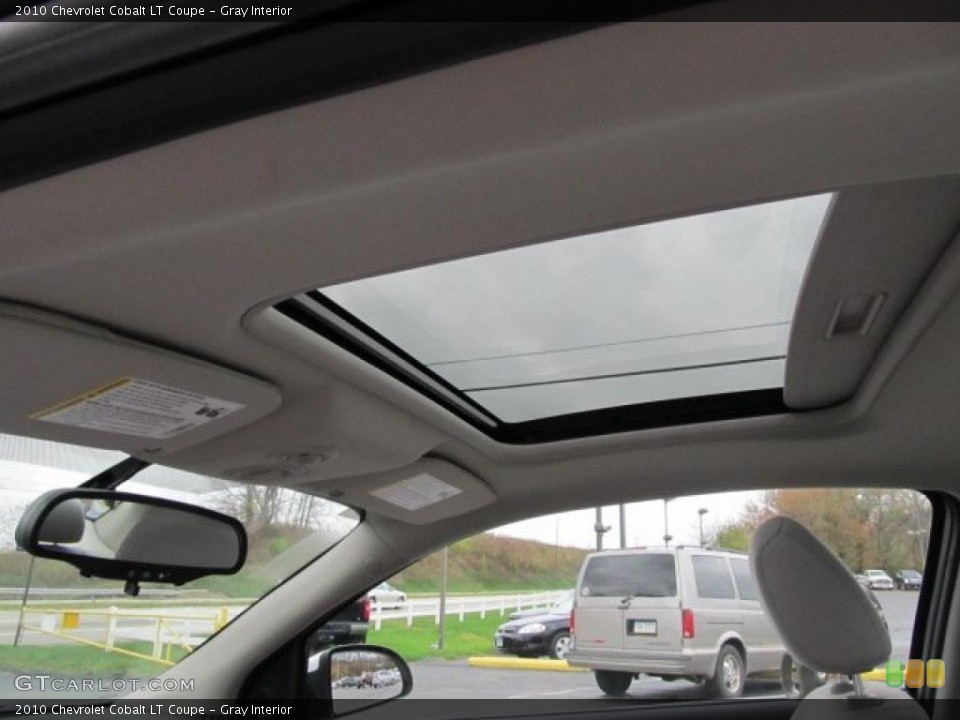 Gray Interior Sunroof for the 2010 Chevrolet Cobalt LT Coupe #39001514