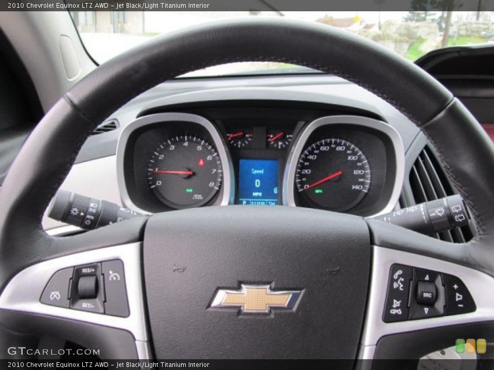 Jet Black/Light Titanium Interior Controls for the 2010 Chevrolet Equinox LTZ AWD #39001666