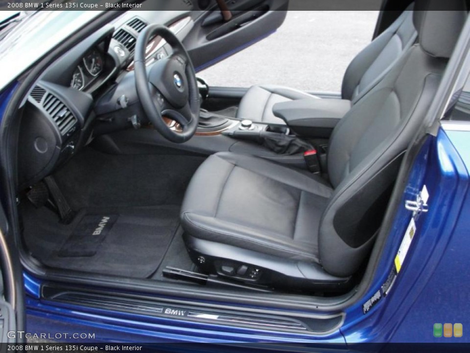 Black Interior Photo for the 2008 BMW 1 Series 135i Coupe #39002578