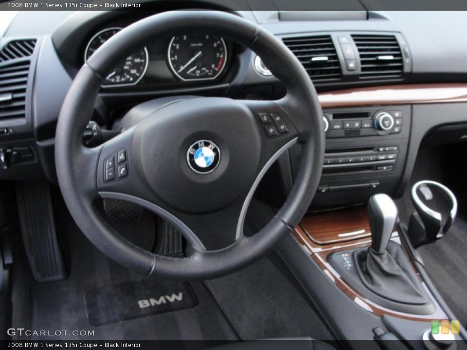 Black Interior Steering Wheel for the 2008 BMW 1 Series 135i Coupe #39002582