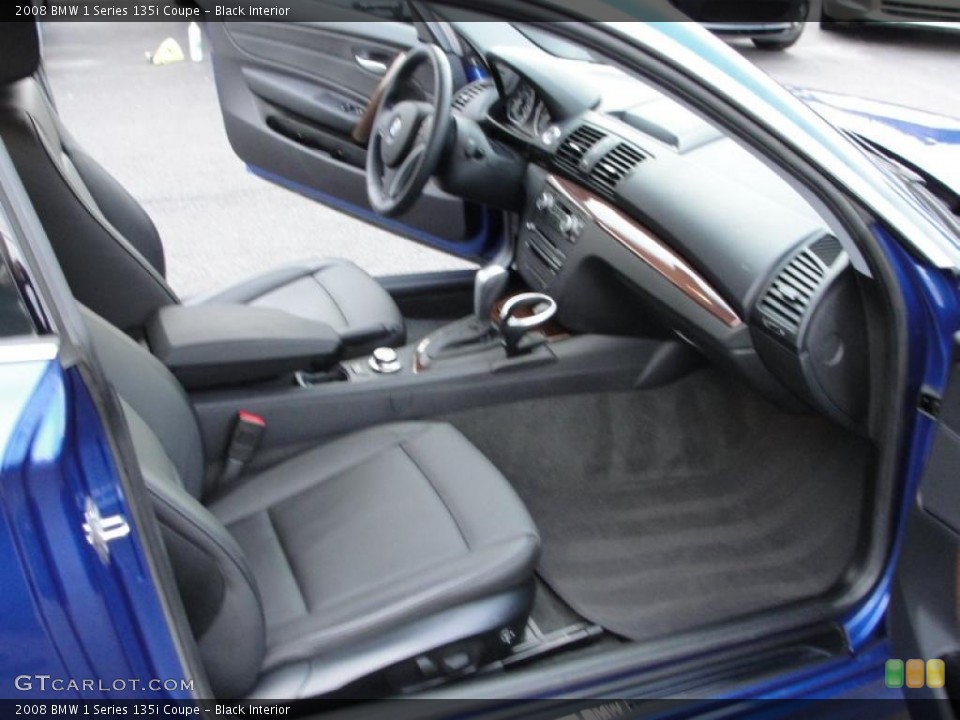 Black Interior Photo for the 2008 BMW 1 Series 135i Coupe #39002590