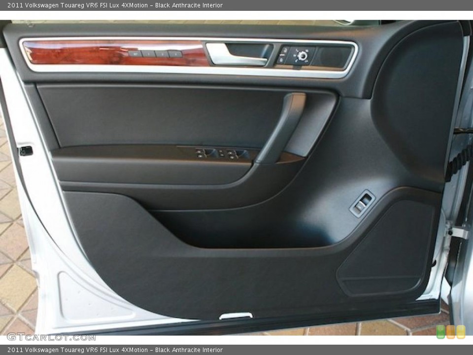 Black Anthracite Interior Door Panel for the 2011 Volkswagen Touareg VR6 FSI Lux 4XMotion #39003886