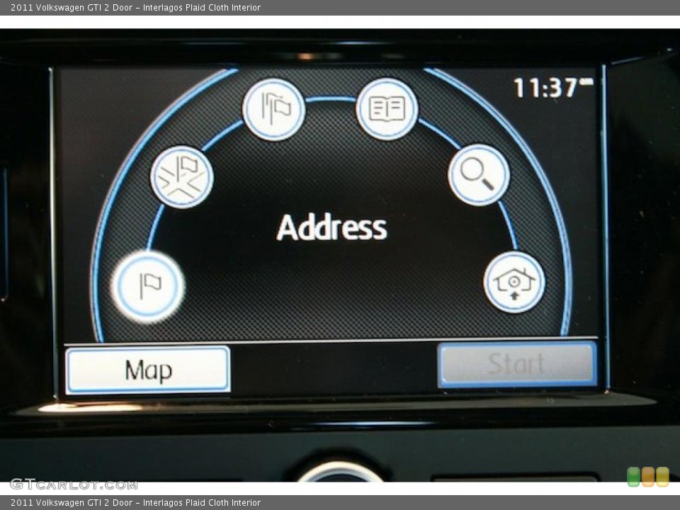 Interlagos Plaid Cloth Interior Navigation for the 2011 Volkswagen GTI 2 Door #39004598