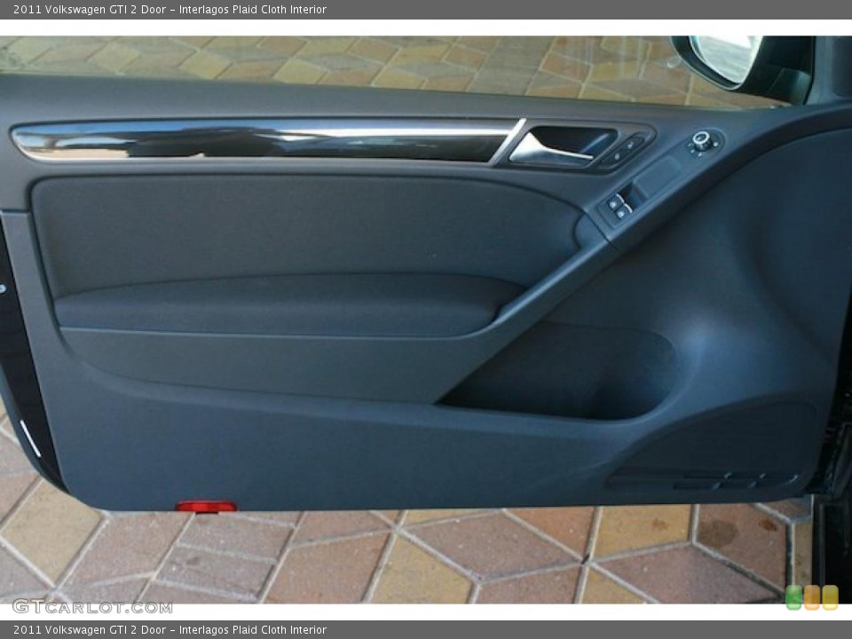 Interlagos Plaid Cloth Interior Door Panel for the 2011 Volkswagen GTI 2 Door #39004618