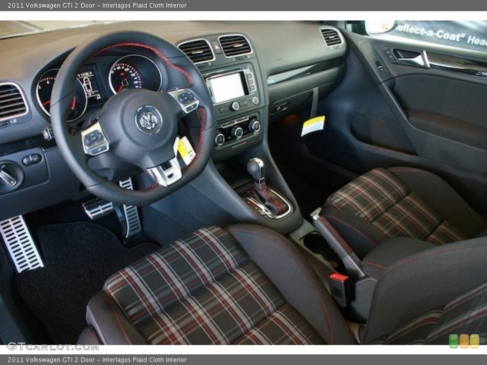 Interlagos Plaid Cloth Interior Prime Interior for the 2011 Volkswagen GTI 2 Door #39004622