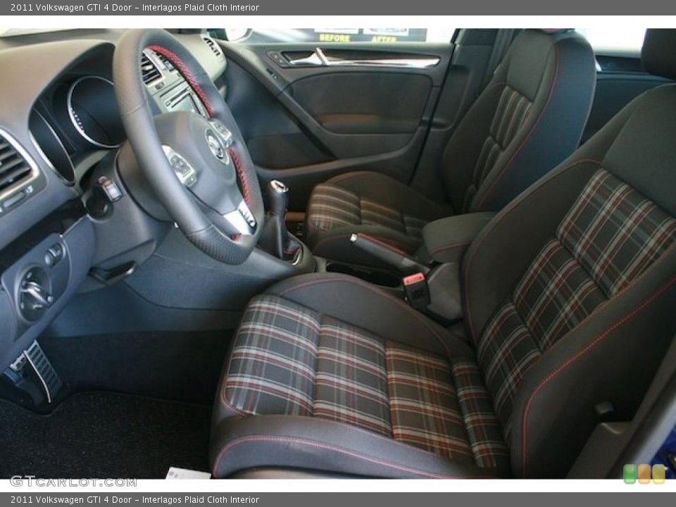 Interlagos Plaid Cloth Interior Photo for the 2011 Volkswagen GTI 4 Door #39004658