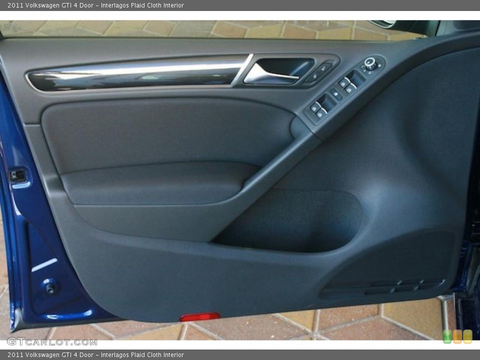 Interlagos Plaid Cloth Interior Door Panel for the 2011 Volkswagen GTI 4 Door #39004690