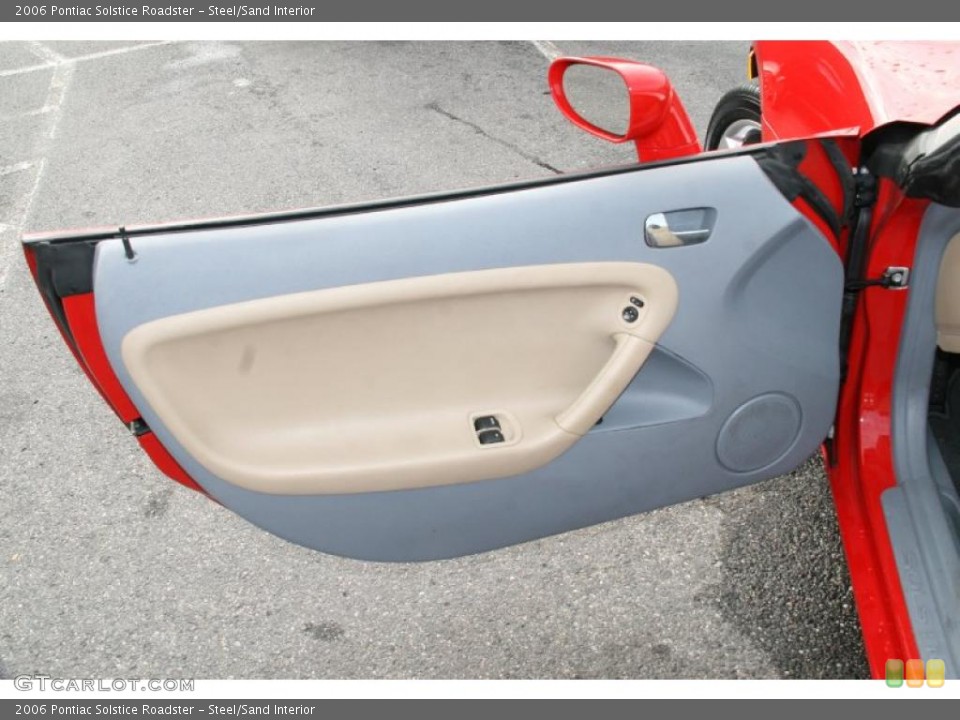 Steel/Sand Interior Door Panel for the 2006 Pontiac Solstice Roadster #39005154
