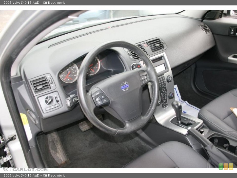 Off Black Interior Prime Interior for the 2005 Volvo S40 T5 AWD #39005238