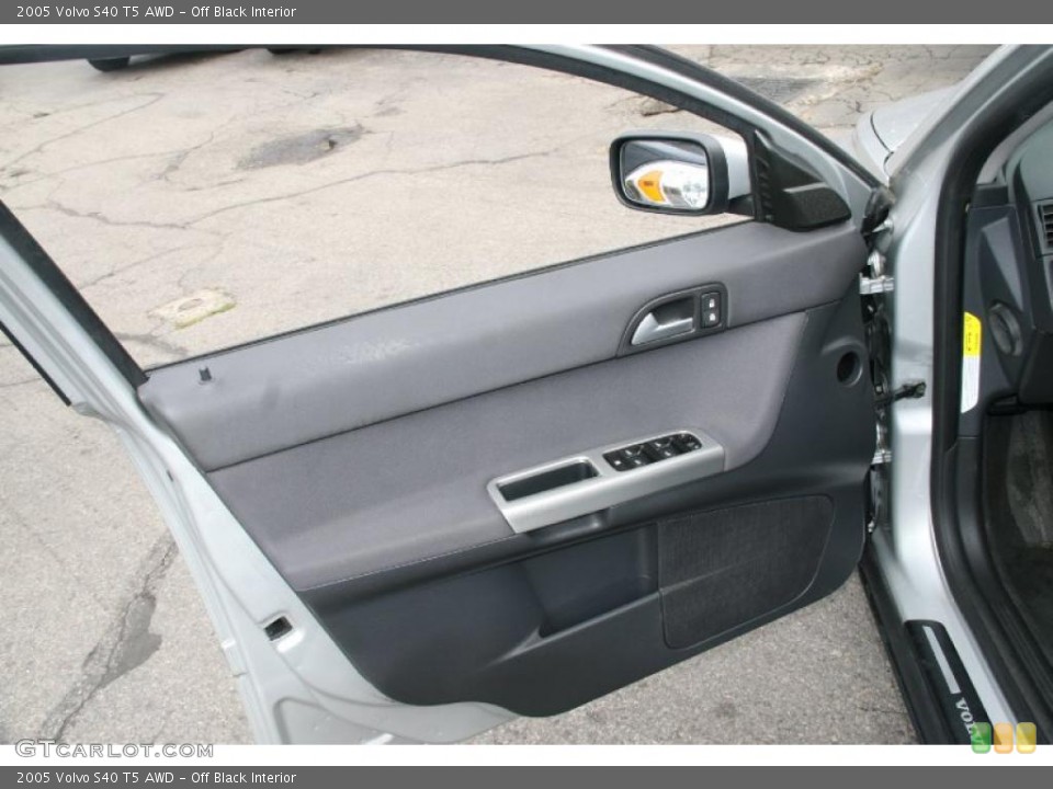 Off Black Interior Door Panel for the 2005 Volvo S40 T5 AWD #39005246