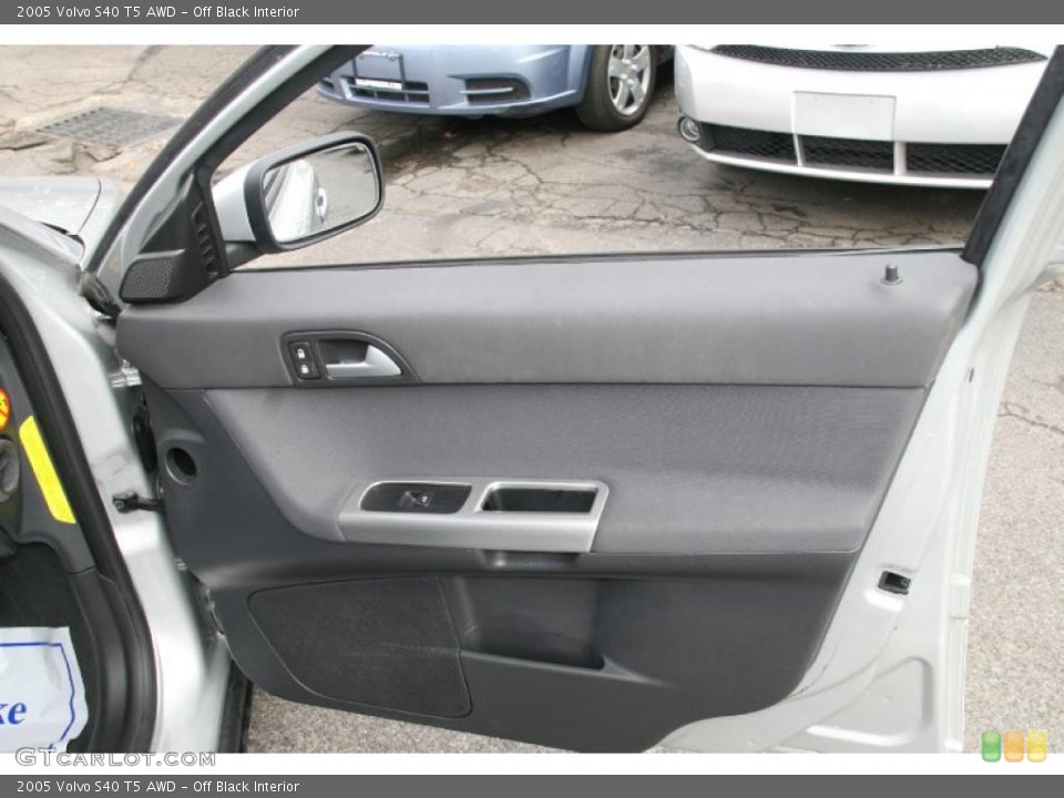 Off Black Interior Door Panel for the 2005 Volvo S40 T5 AWD #39005258