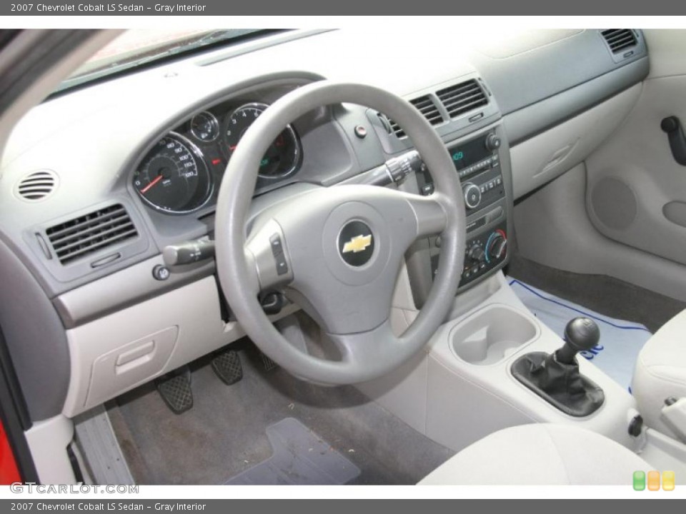 Gray Interior Prime Interior for the 2007 Chevrolet Cobalt LS Sedan #39005418