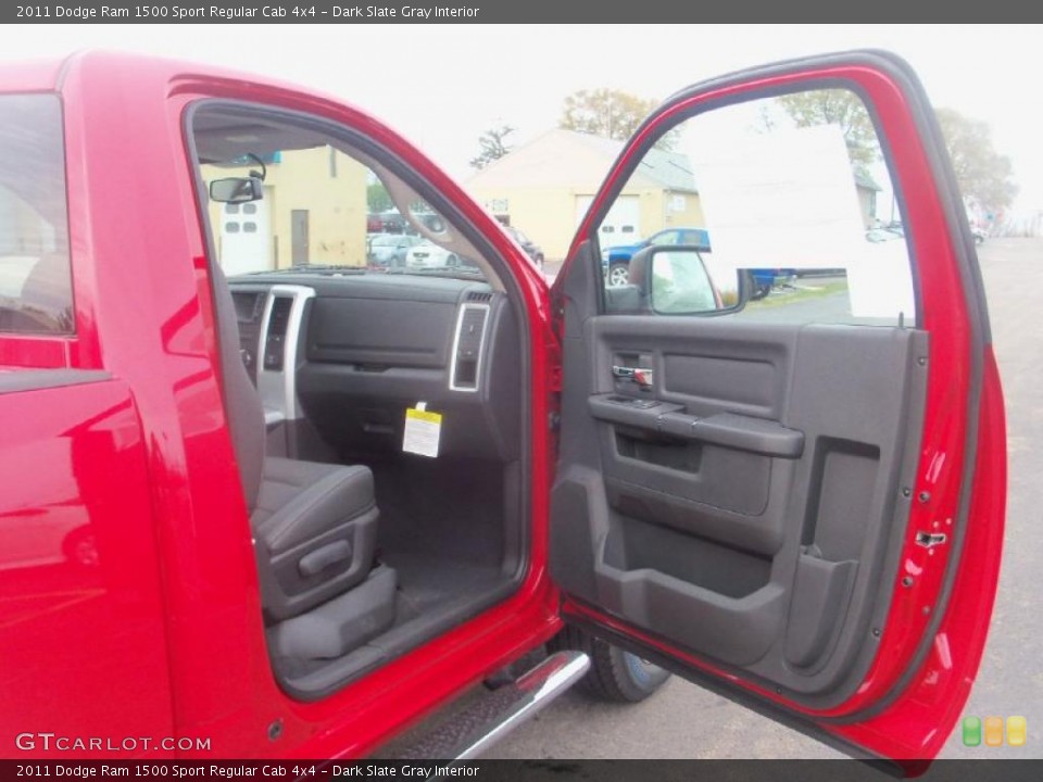 Dark Slate Gray Interior Door Panel for the 2011 Dodge Ram 1500 Sport Regular Cab 4x4 #39007027