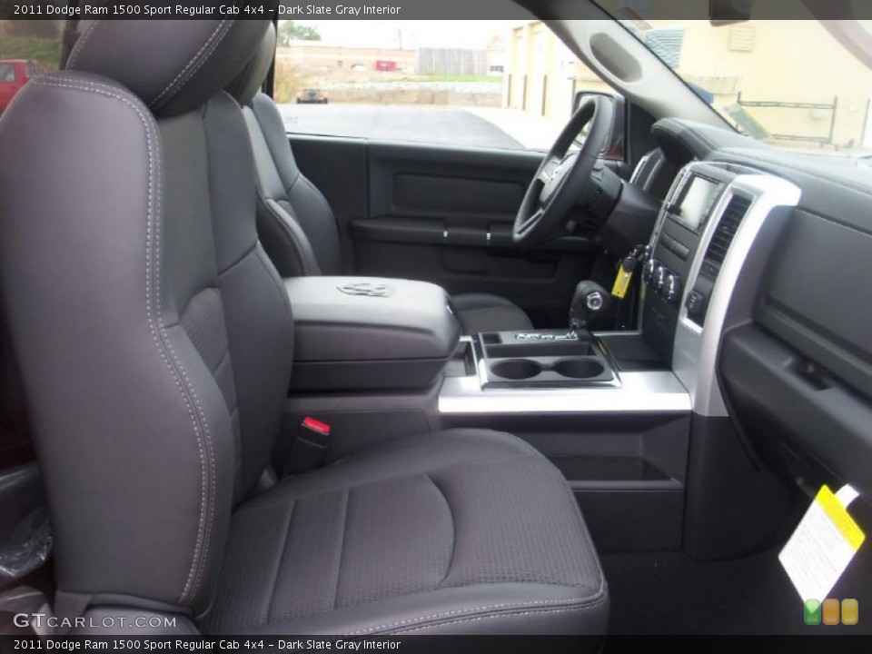 Dark Slate Gray Interior Photo for the 2011 Dodge Ram 1500 Sport Regular Cab 4x4 #39007043