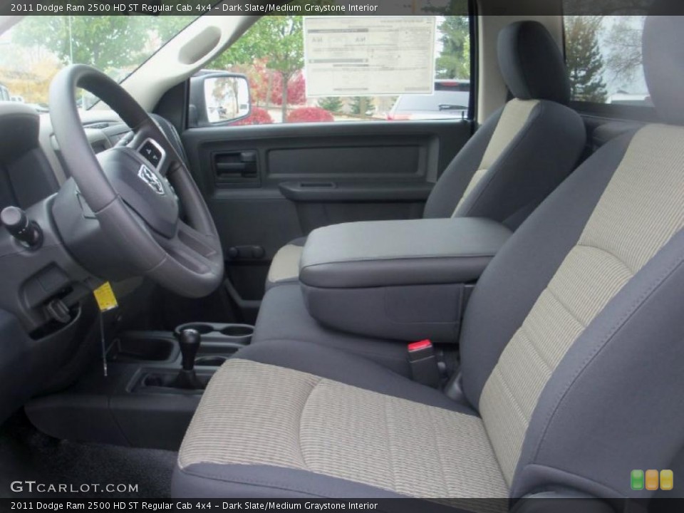Dark Slate/Medium Graystone Interior Photo for the 2011 Dodge Ram 2500 HD ST Regular Cab 4x4 #39007083
