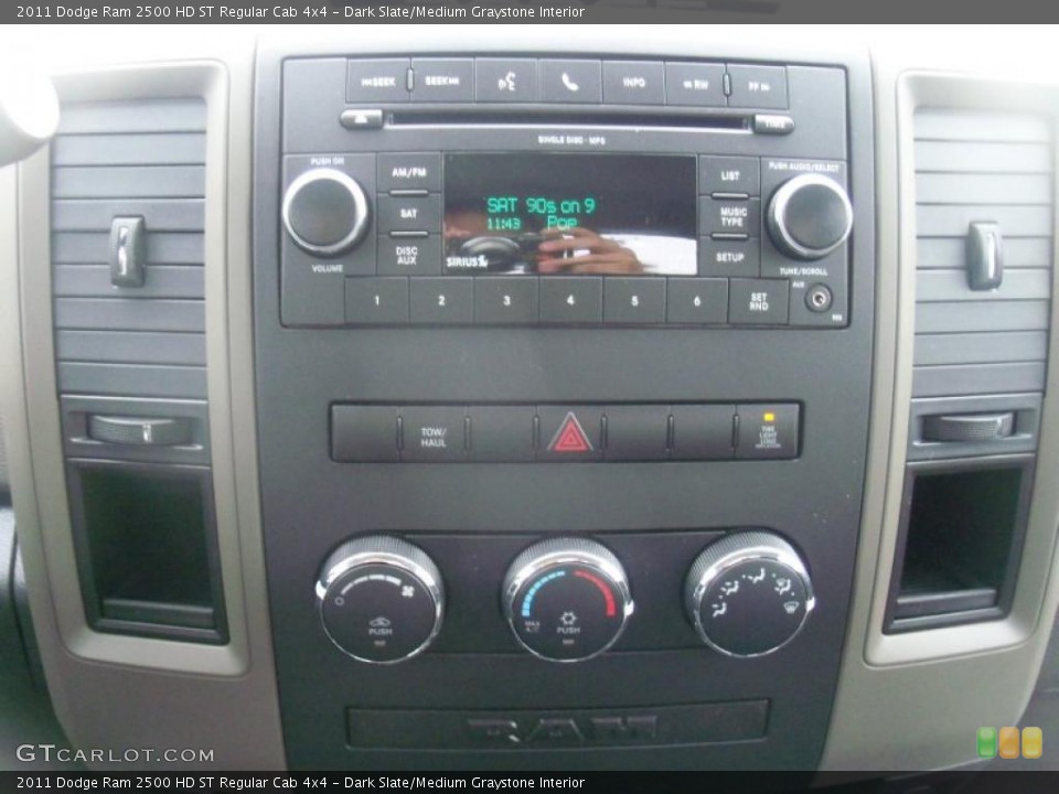 Dark Slate/Medium Graystone Interior Controls for the 2011 Dodge Ram 2500 HD ST Regular Cab 4x4 #39007099