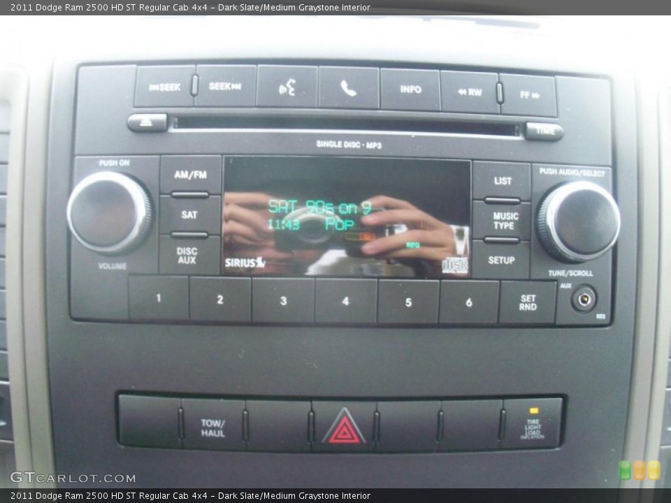Dark Slate/Medium Graystone Interior Controls for the 2011 Dodge Ram 2500 HD ST Regular Cab 4x4 #39007115