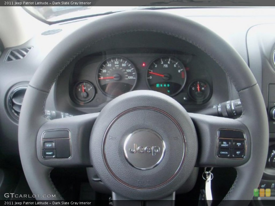 Dark Slate Gray Interior Steering Wheel for the 2011 Jeep Patriot Latitude #39007475
