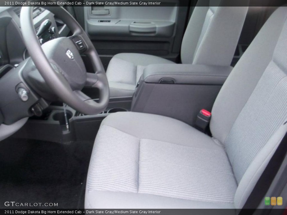 Dark Slate Gray/Medium Slate Gray Interior Photo for the 2011 Dodge Dakota Big Horn Extended Cab #39007819