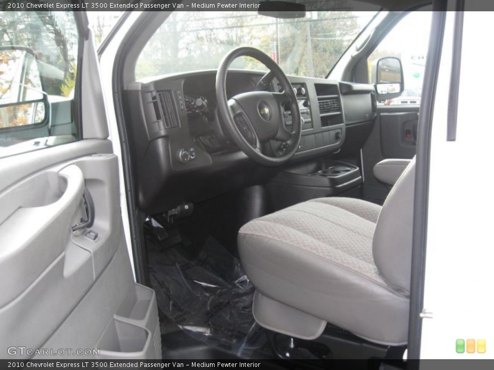 Medium Pewter Interior Prime Interior for the 2010 Chevrolet Express LT 3500 Extended Passenger Van #39007855