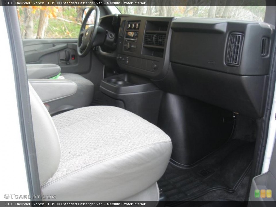 Medium Pewter Interior Dashboard for the 2010 Chevrolet Express LT 3500 Extended Passenger Van #39007999