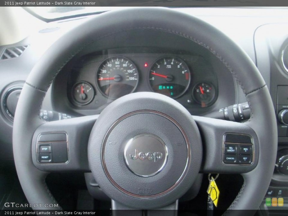 Dark Slate Gray Interior Steering Wheel for the 2011 Jeep Patriot Latitude #39008327