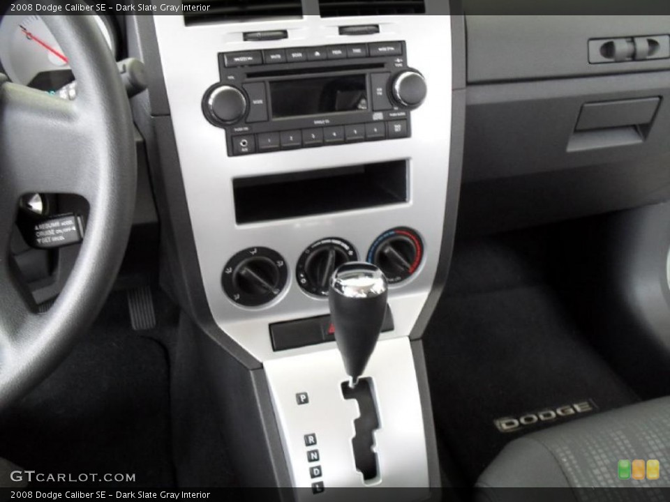 Dark Slate Gray Interior Controls for the 2008 Dodge Caliber SE #39009675