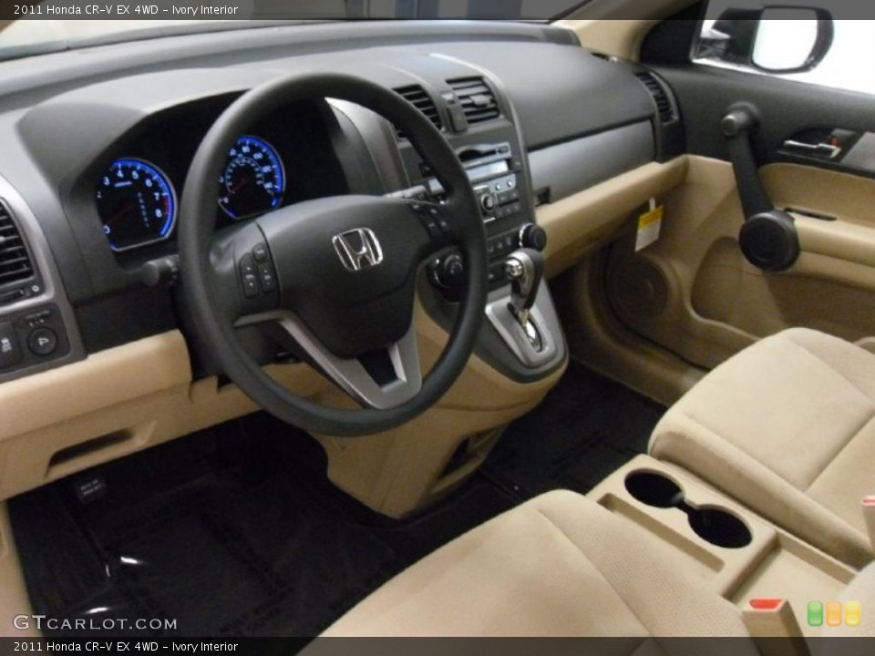 Ivory Interior Prime Interior for the 2011 Honda CR-V EX 4WD #39012947