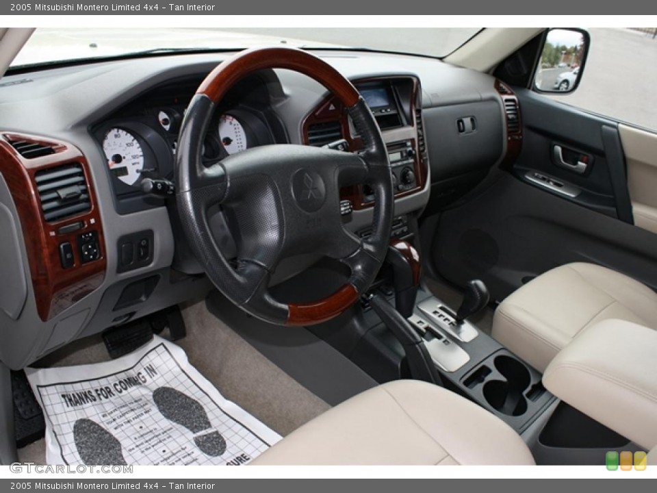 Tan 2005 Mitsubishi Montero Interiors