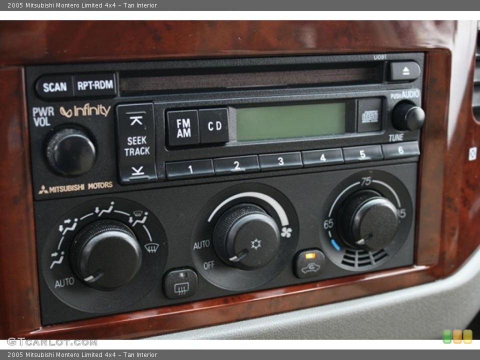 Tan Interior Controls for the 2005 Mitsubishi Montero Limited 4x4 #39013311