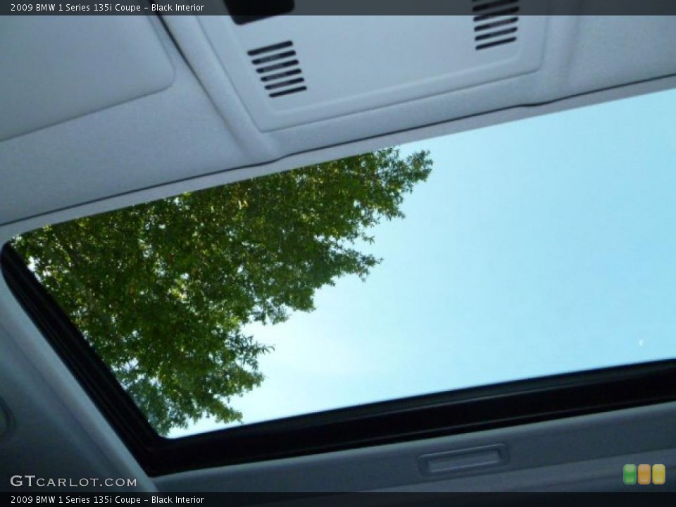 Black Interior Sunroof for the 2009 BMW 1 Series 135i Coupe #39013347